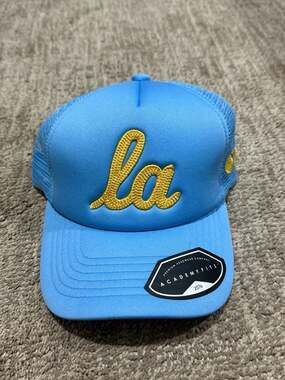 Only The Lonely 'la' Script Chainstitch Foam Trucker Hat